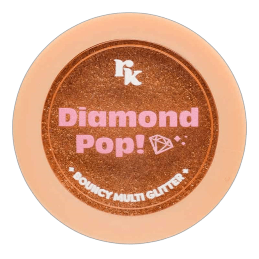 Rk Diamond Pop Bouncy Gold Glow - Multi Glitter Gold-Glow