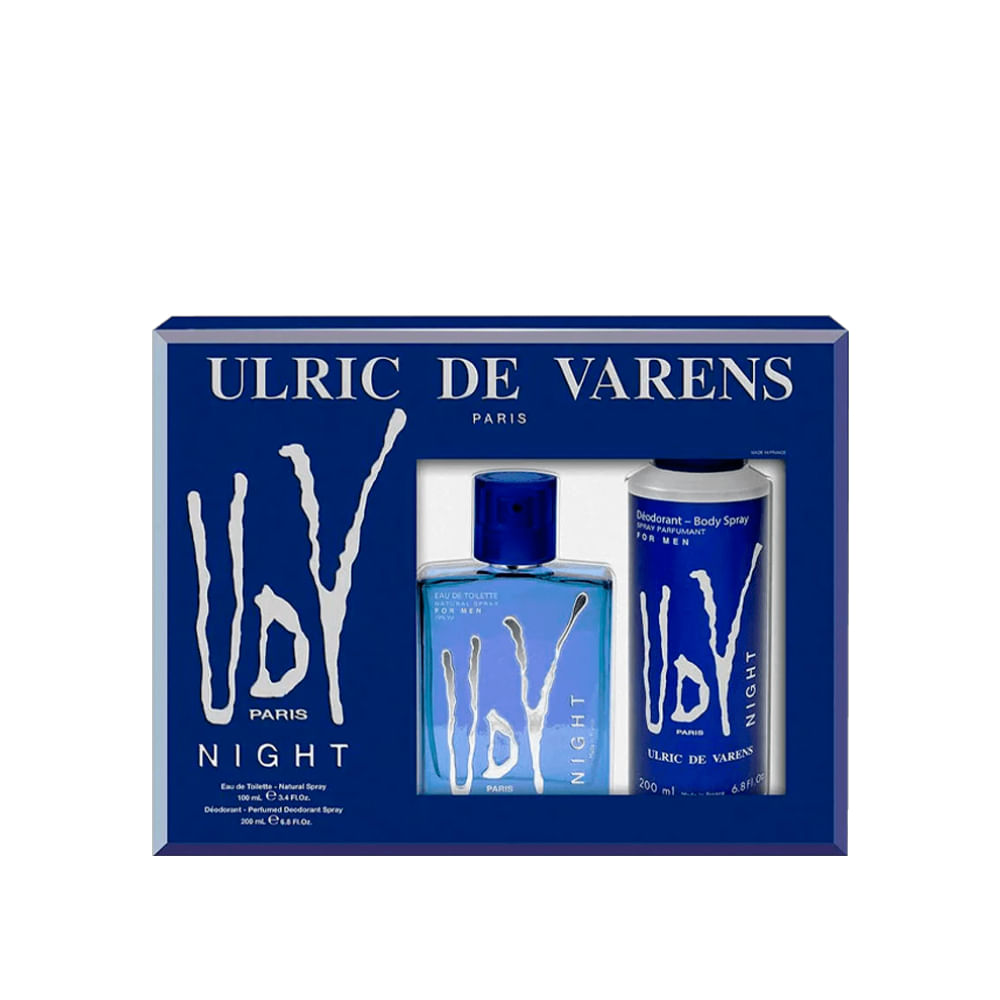 Ulric de Varens Kit UDV Night Masculino - Eau de Toilette 100ml + Desodorante 200ml