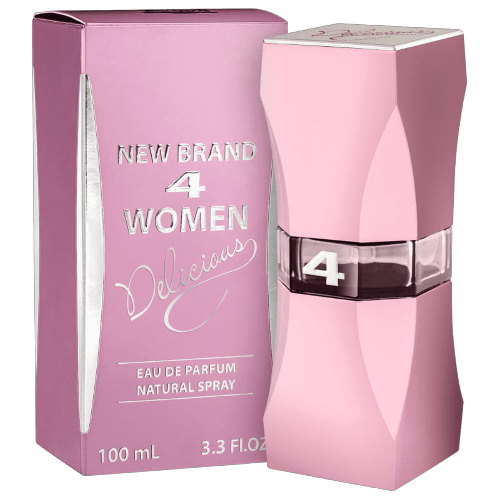 Perfume Feminino New Brand 4 Women Delicious Eau de Parfum 100ml