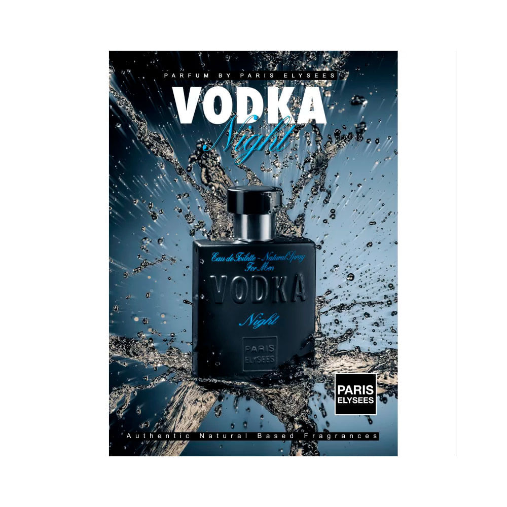 Paris Elysees Vodka Night Eau de Toilette - Perfume Masculino 100ml