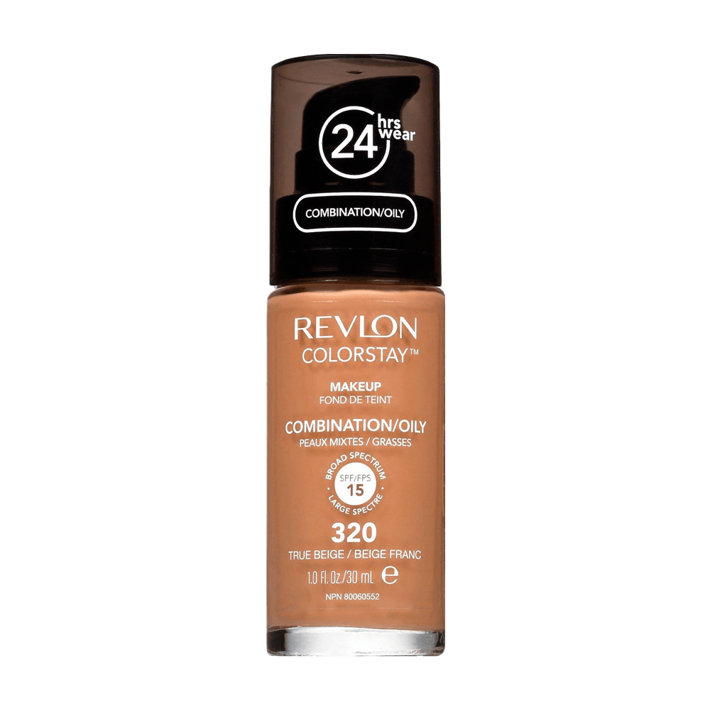 Revlon Colorstay Pump Combination/oily Skin 24 Horas Pele Mista À Oleosa Fps15 320 True Beige - Base Líquida 30ml 320-true-beige