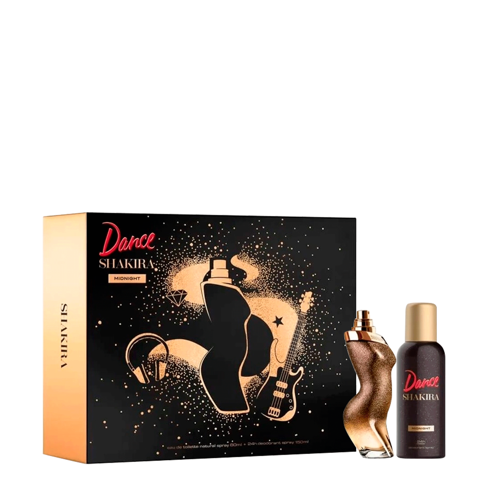 Kit Shakira Dance Midnight - Eau De Toilette 80ml + Desodorante 150ml