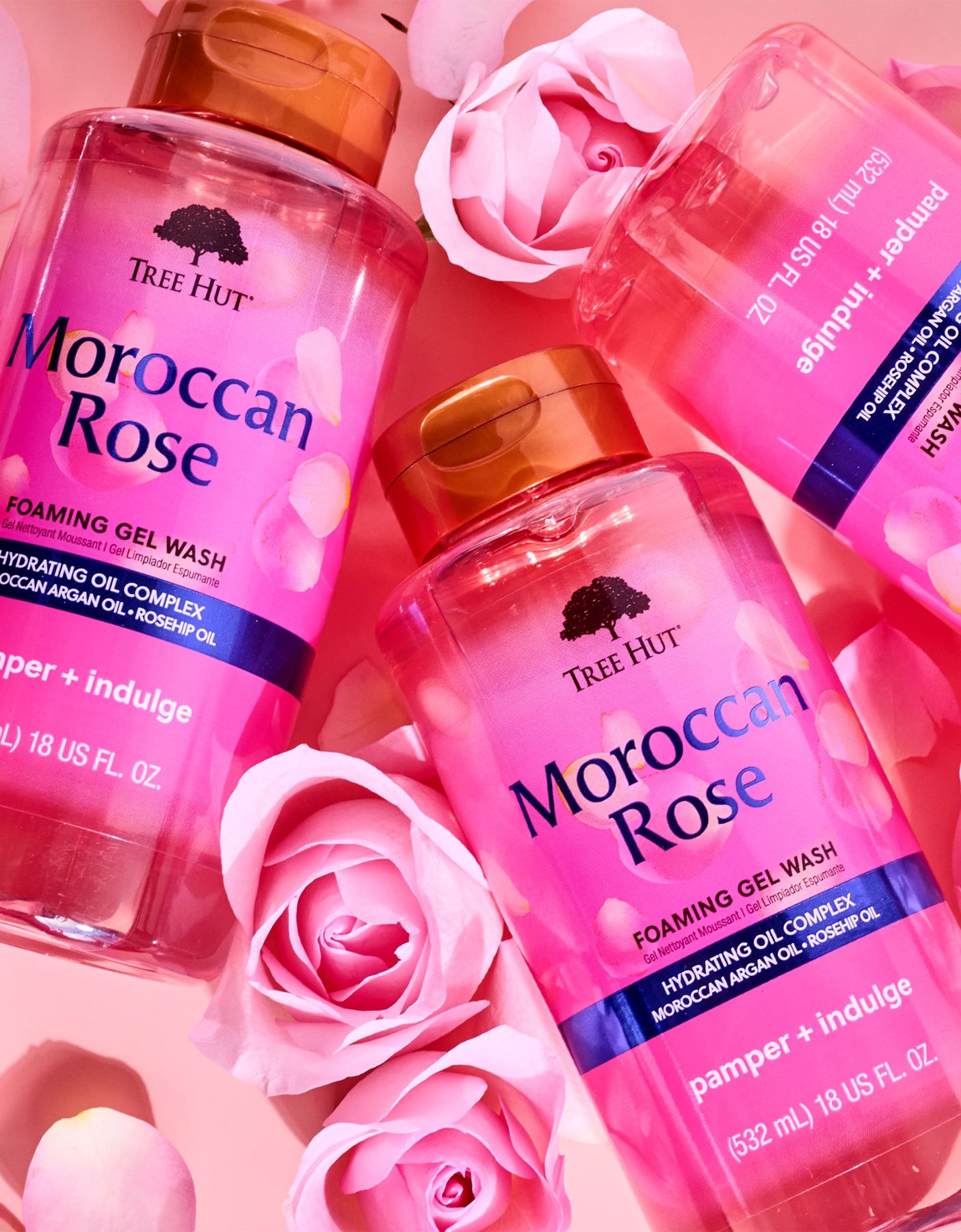 Tree Hut Moroccan Rose - Gel de Lavagem Espumante 532ml