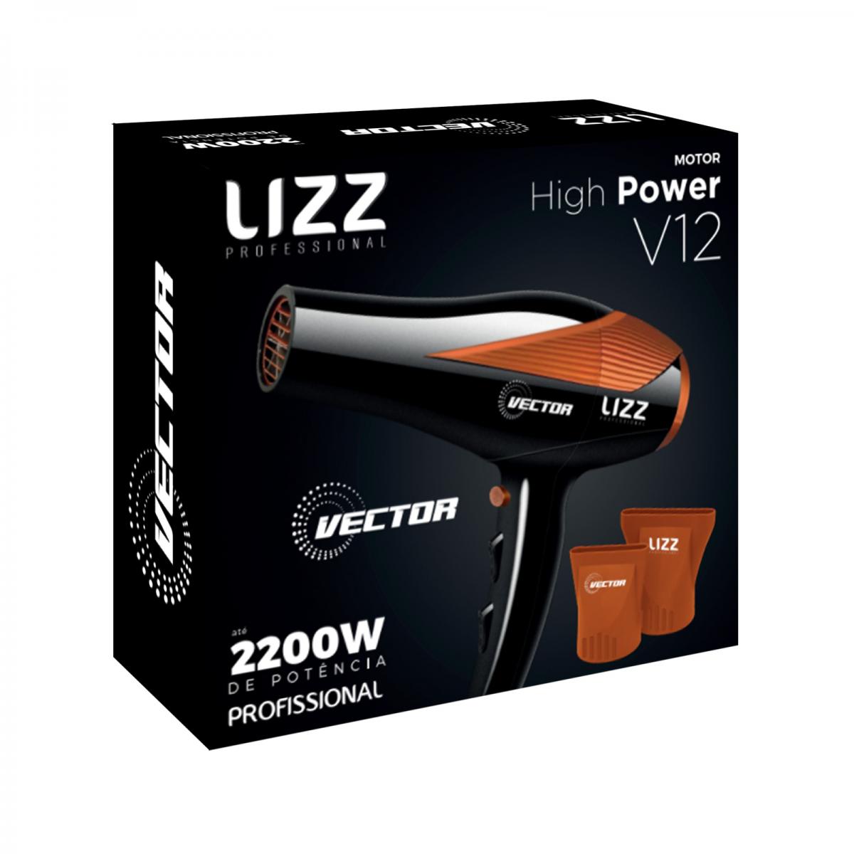 Lizz Vector Pro 2400W - Secador de Cabelos 220V 220V