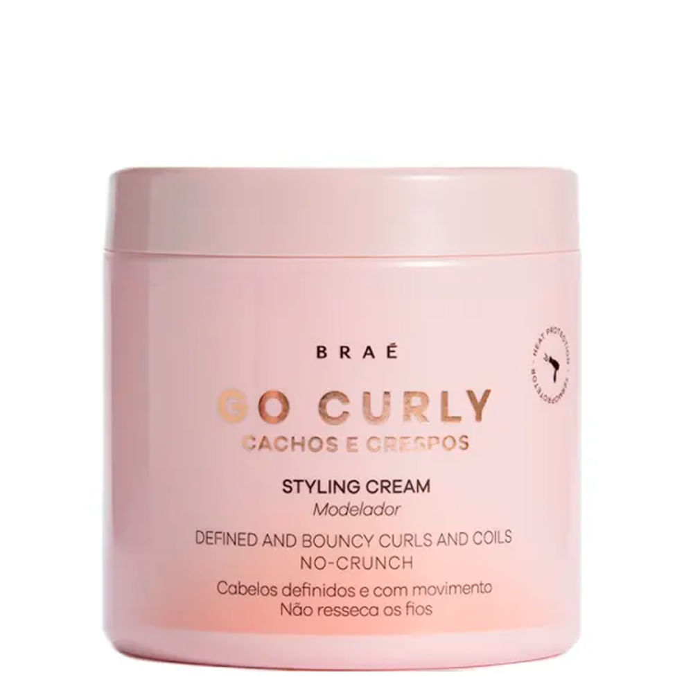 Máscara De Hidratação Braé Go Curly Cachos E Crespos Modelador 500 G