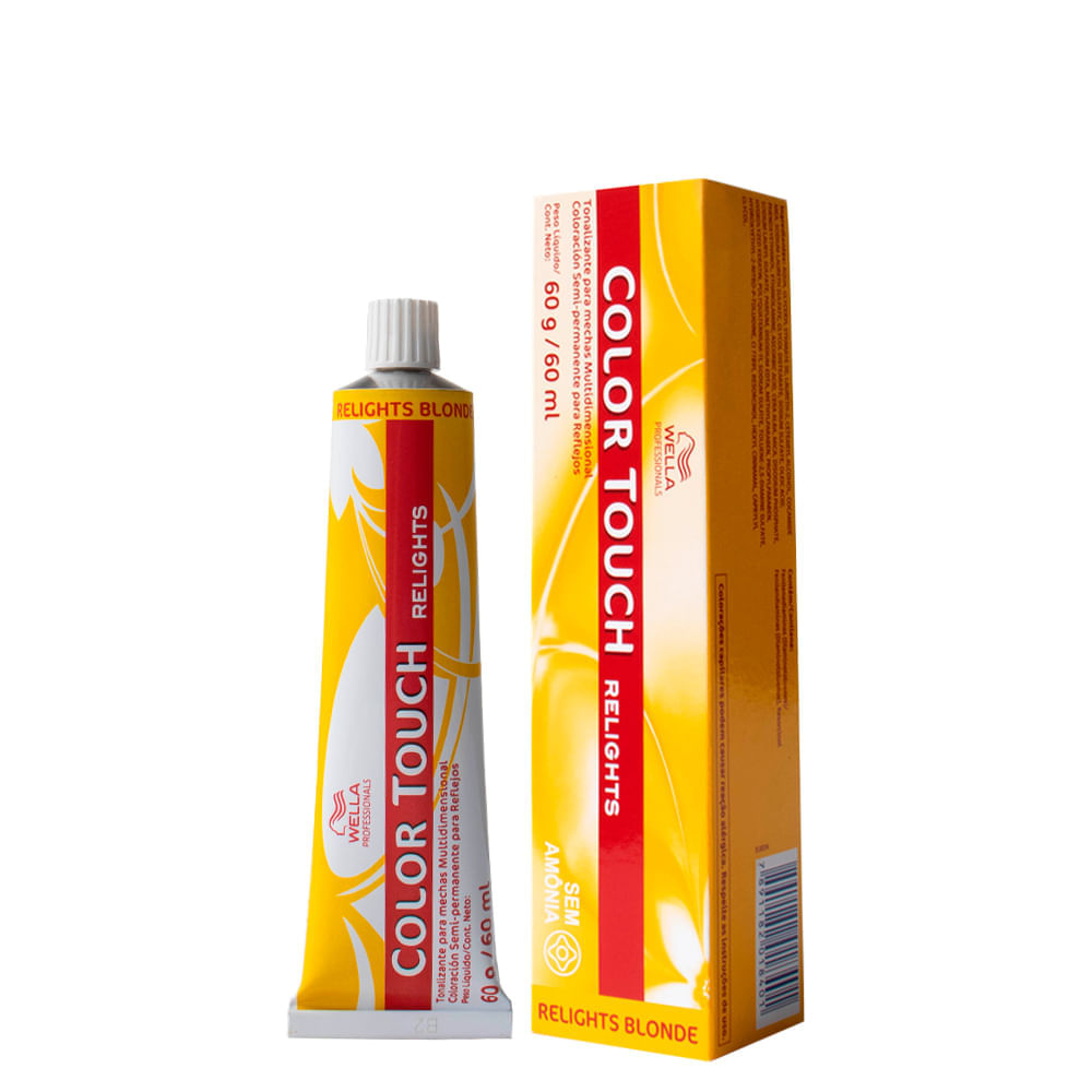 Tonalizante Wella Professionals Color Touch Relights /18 Cinza Perolado 60 g