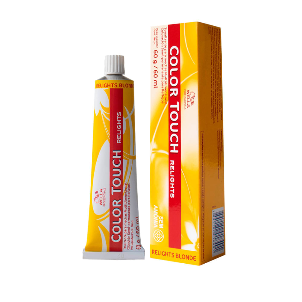 Tonalizante Wella Professionals Color Touch Relights /18 Cinza Perolado 60 g