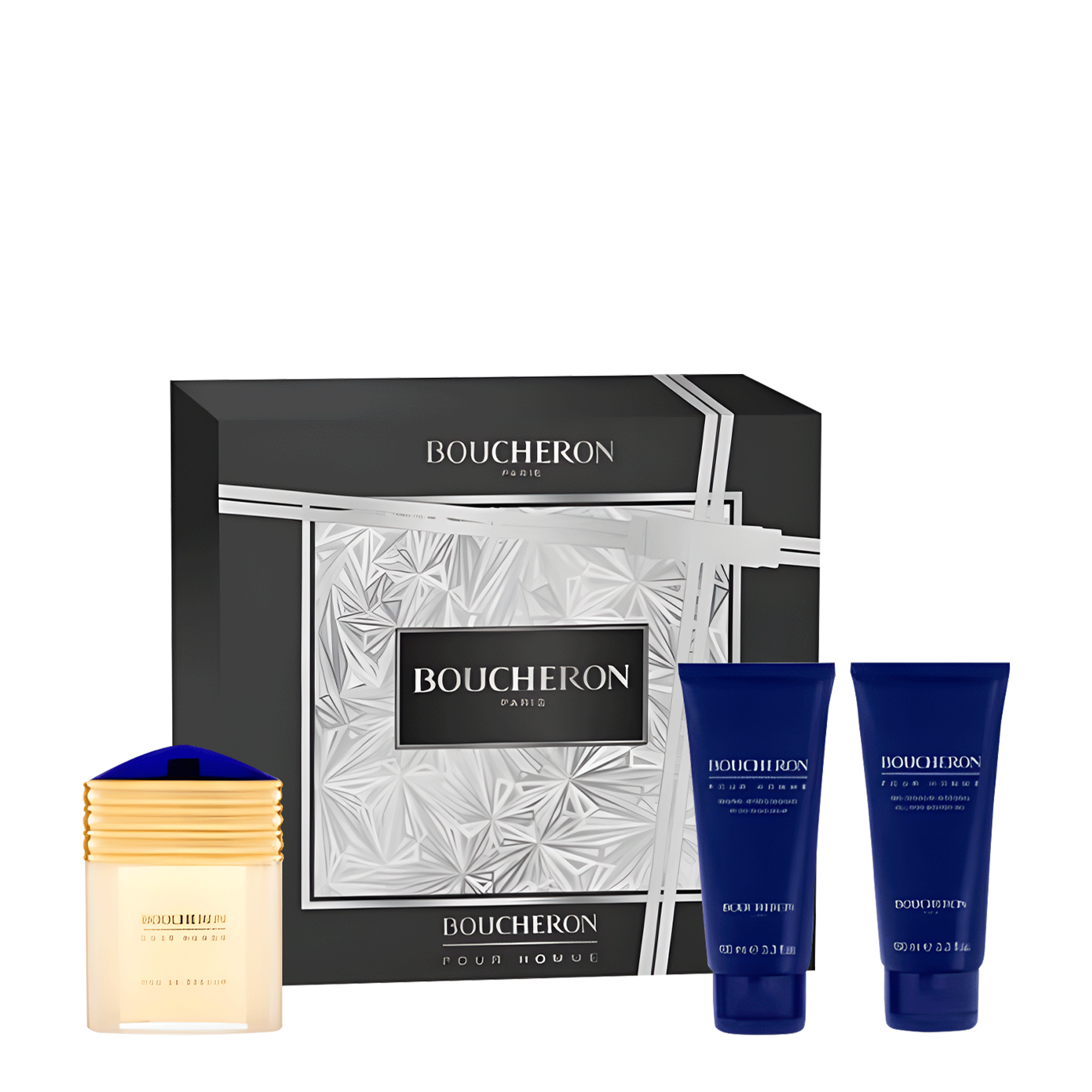 Kit Boucheron Pour Homme Eau De Parfum 100ml + After Shave Balm 100ml + Shower Gel 100ml