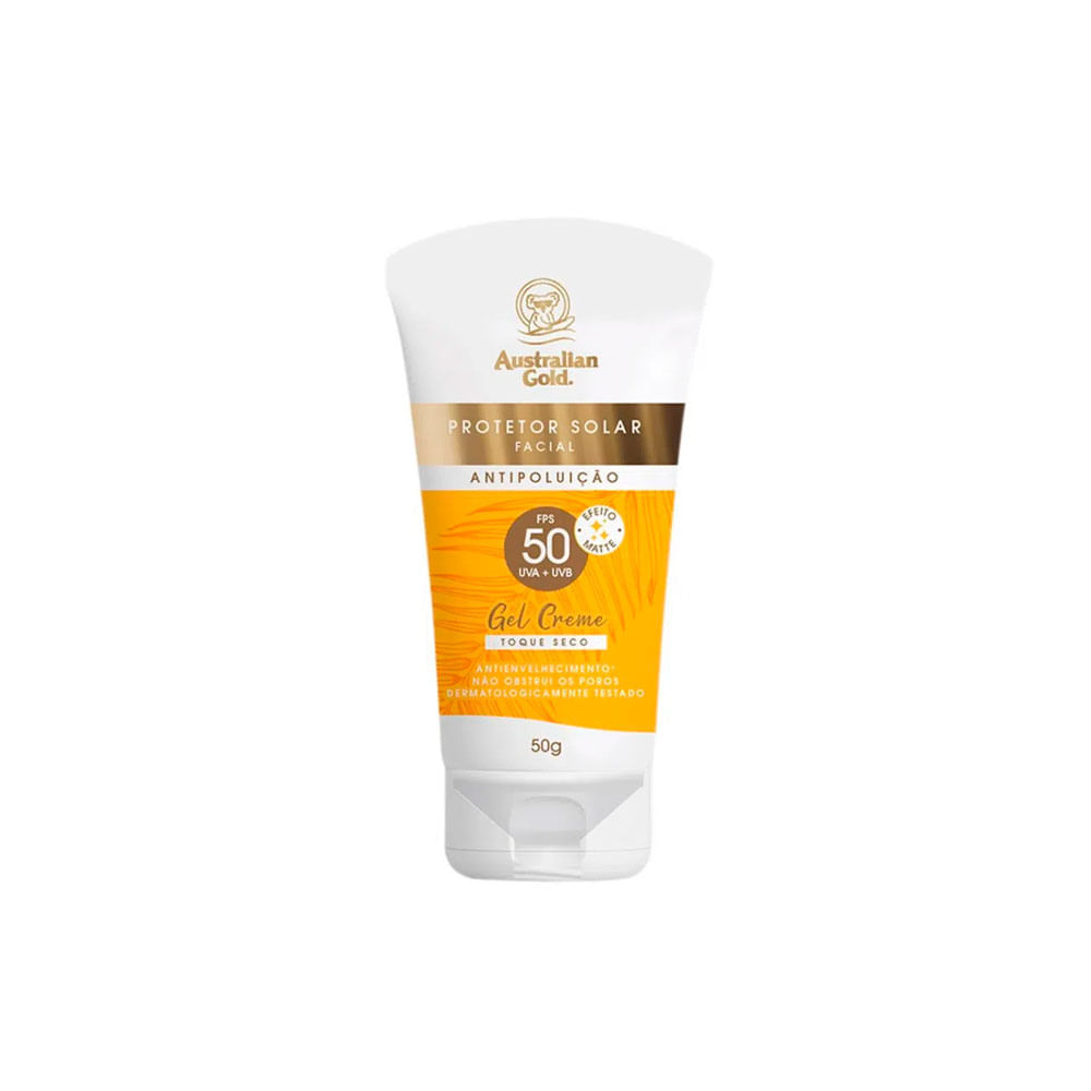 Protetor Solar Facial Matte Australian Gold FPS 50 50 g