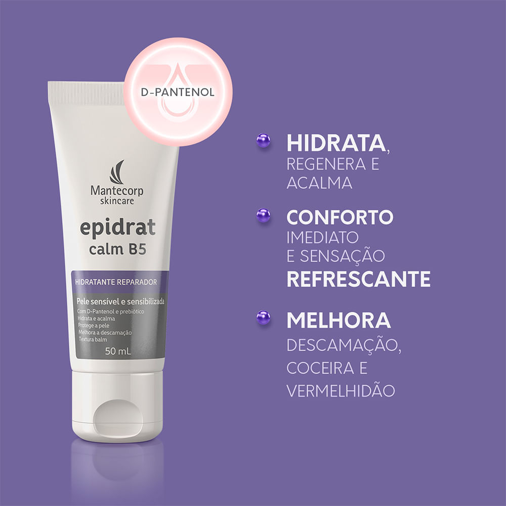 Hidratante Facial Reparador Mantecorp Epidrat Calm B5 50 ml