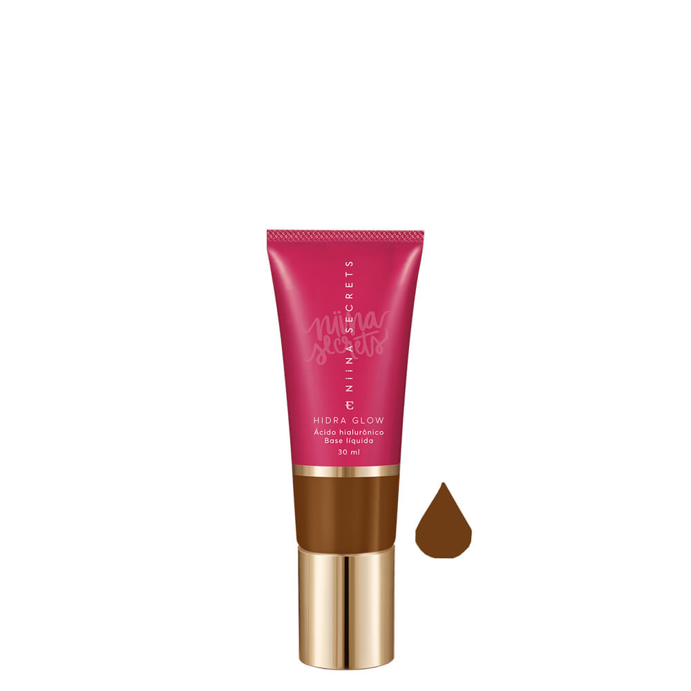 Base Líquida Natural Eudora Niina Secrets Hidra Glow 90 30 Ml