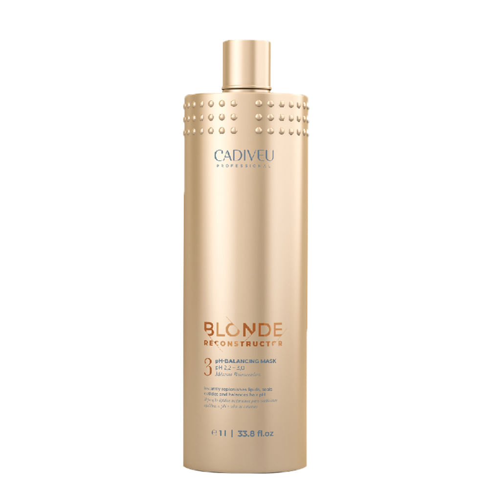 Máscara De Reconstrução Cadiveu Professional Blonde Reconstructor Ph Balancing 1000 Ml