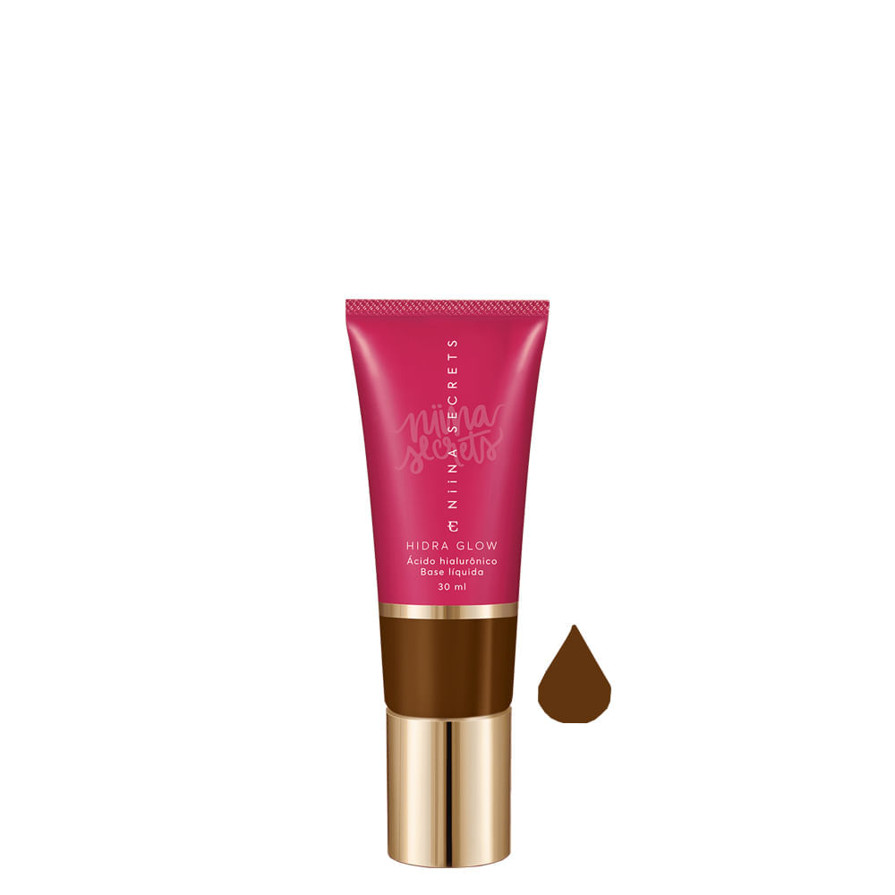 Base Líquida Natural Eudora Niina Secrets Hidra Glow 95 30 Ml