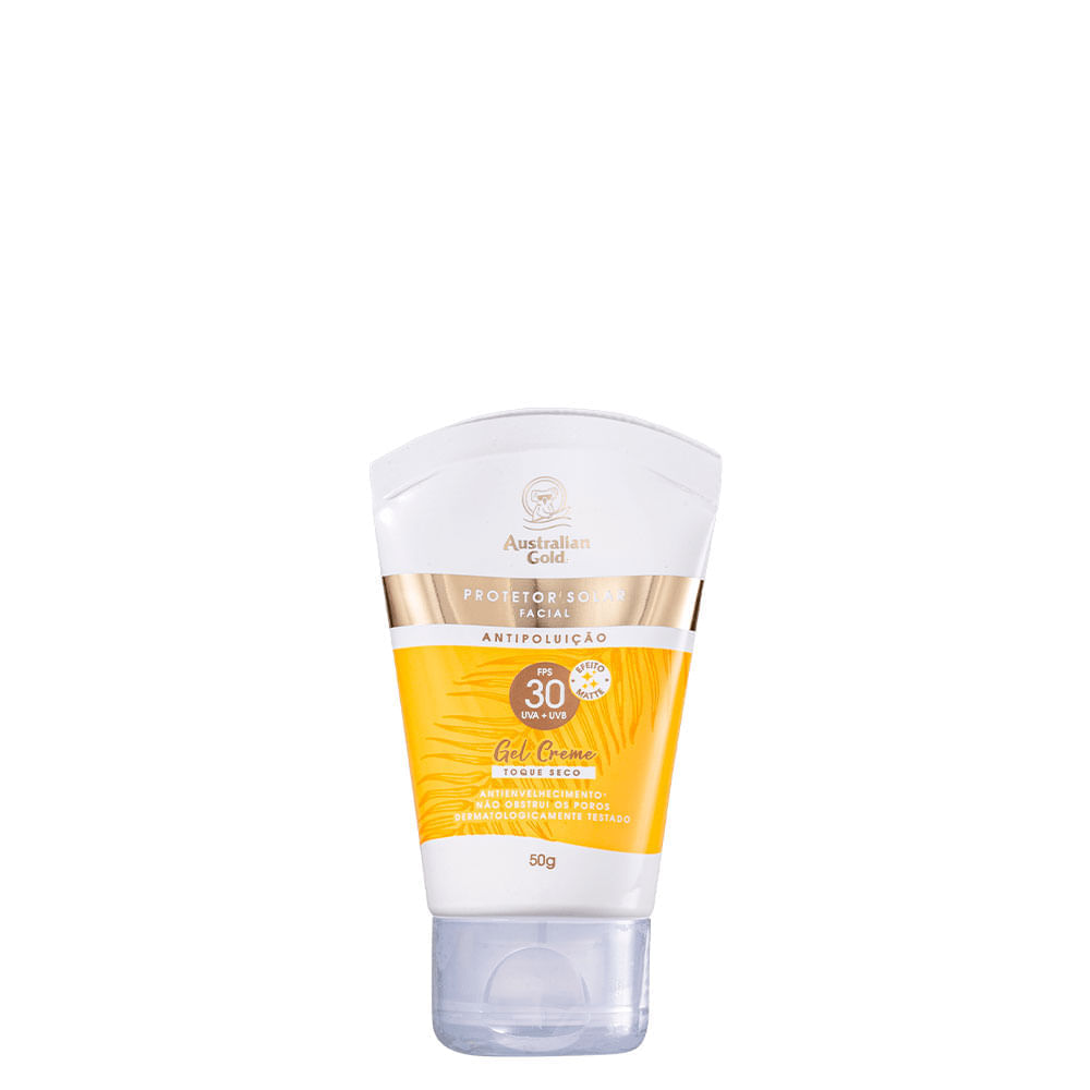 Protetor Solar Facial Matte Australian Gold Fps 30 50 G