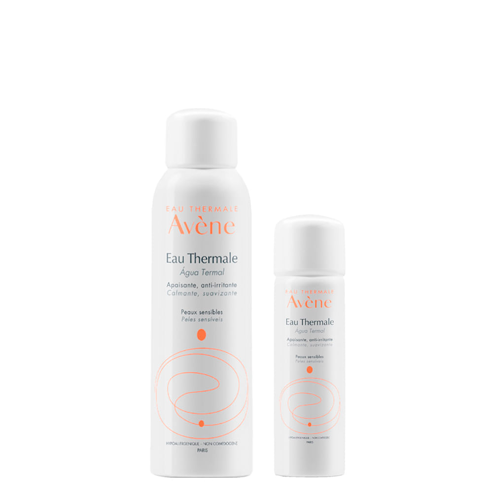 Kit Água Termal Facial Avène Eau Thermale -  Água Termal 150 Ml + Água Termal 50 Ml