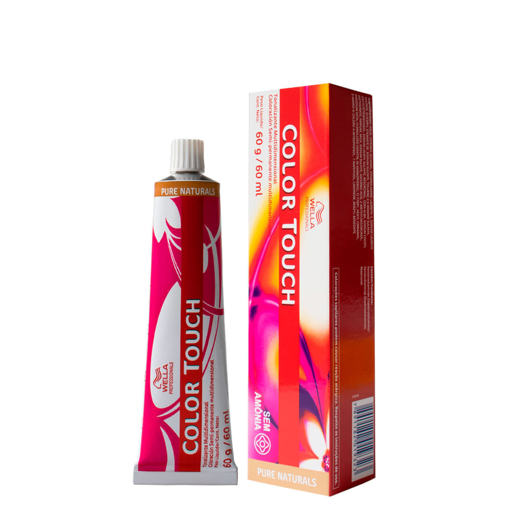 Tonalizante Wella Professionals Color Touch Pure Naturals 3/0 Castanho Escuro 60 g