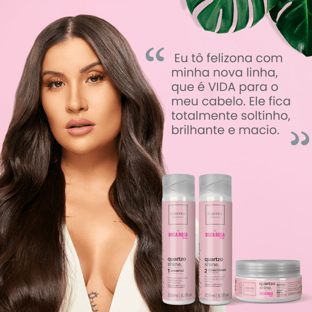 Máscara de Brilho Cadiveu Essentials Quartzo Shine 200 ml