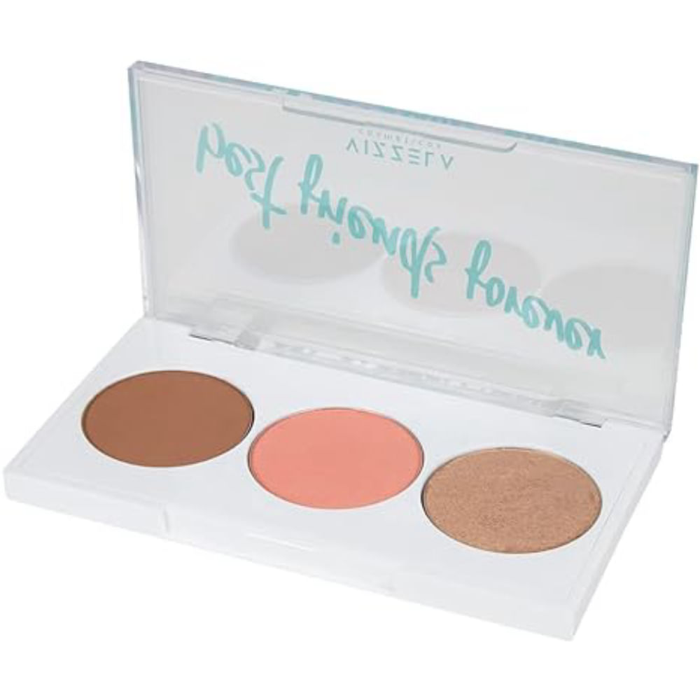 Vizzela BFF Cor 04 - Contorno, Blush E Iluminador 7,5g bff4