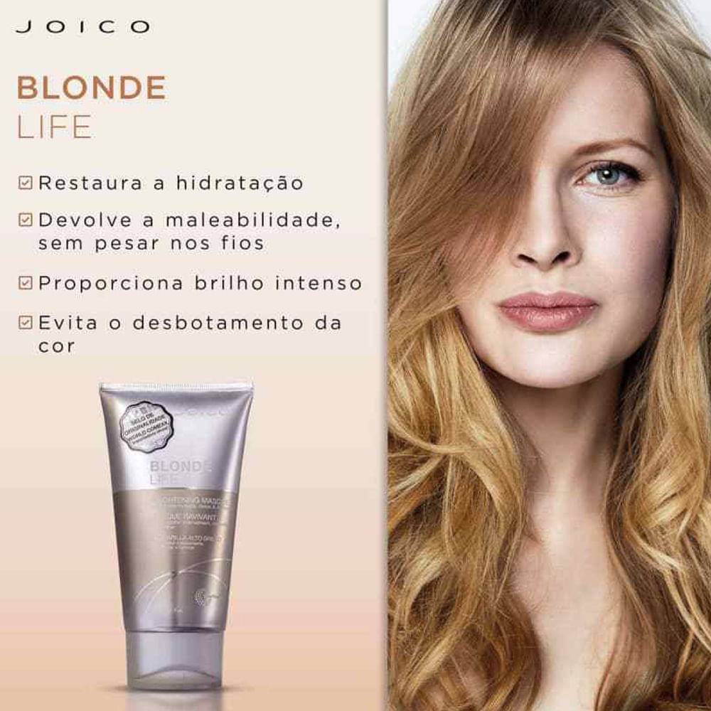 Máscara de Brilho Joico Blonde Life Brightening 150 ml
