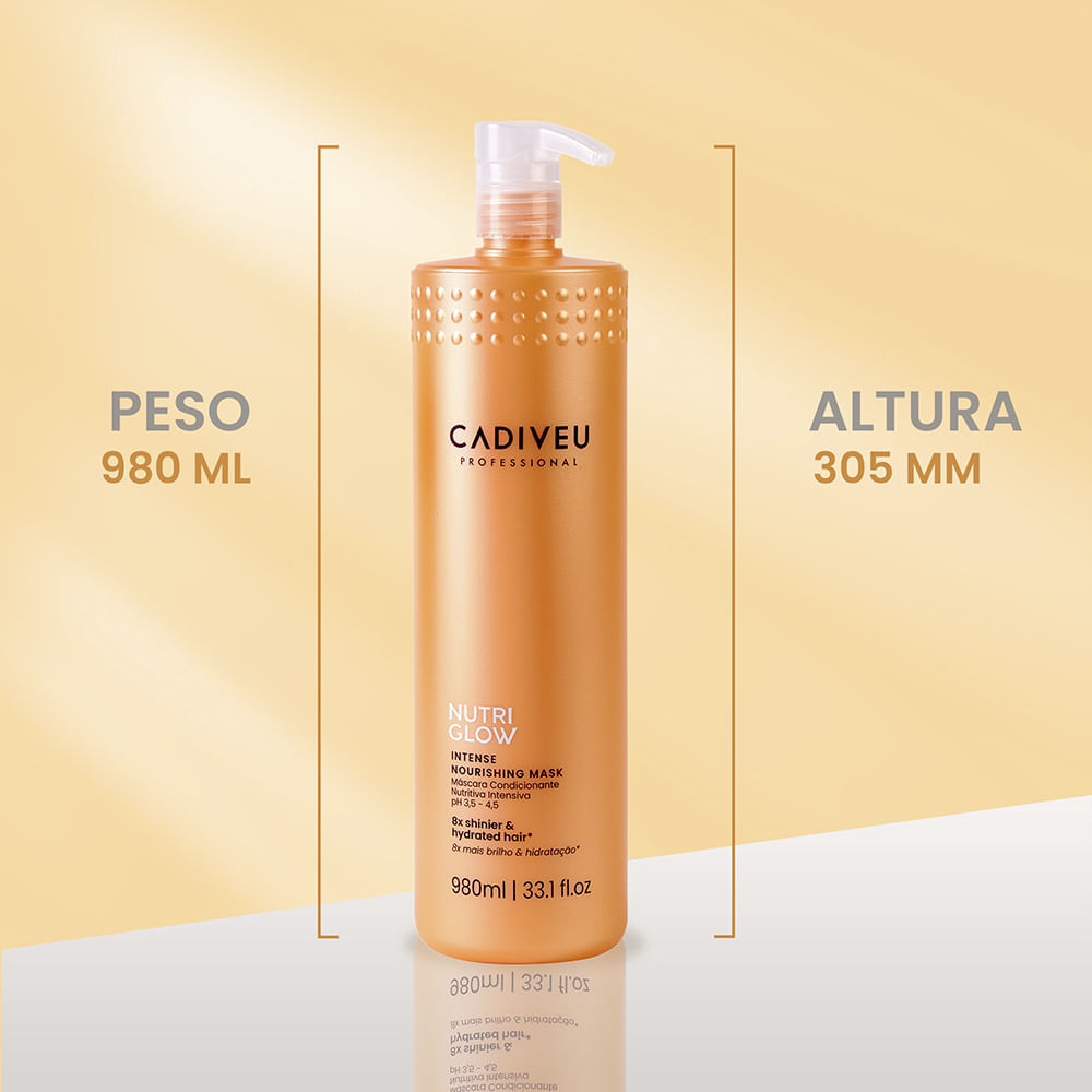 Máscara de Nutrição Cadiveu Nutri Glow  980 ml