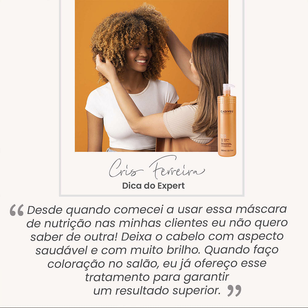 Máscara de Nutrição Cadiveu Nutri Glow  980 ml