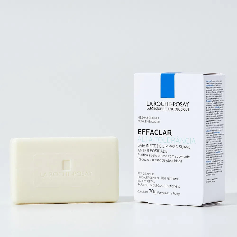 Sabonete em Barra para Limpeza Facial La Roche-Posay Effaclar Alta Tolerância 70 g