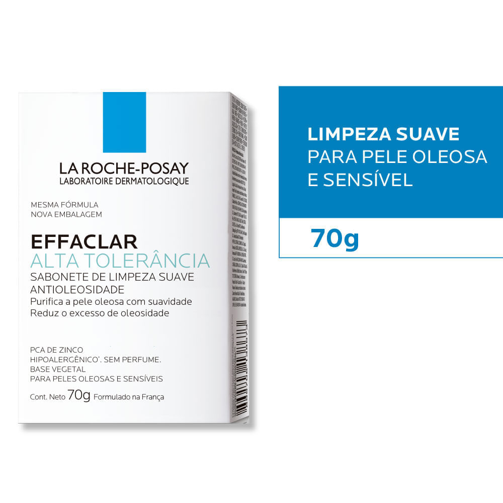 Sabonete em Barra para Limpeza Facial La Roche-Posay Effaclar Alta Tolerância 70 g
