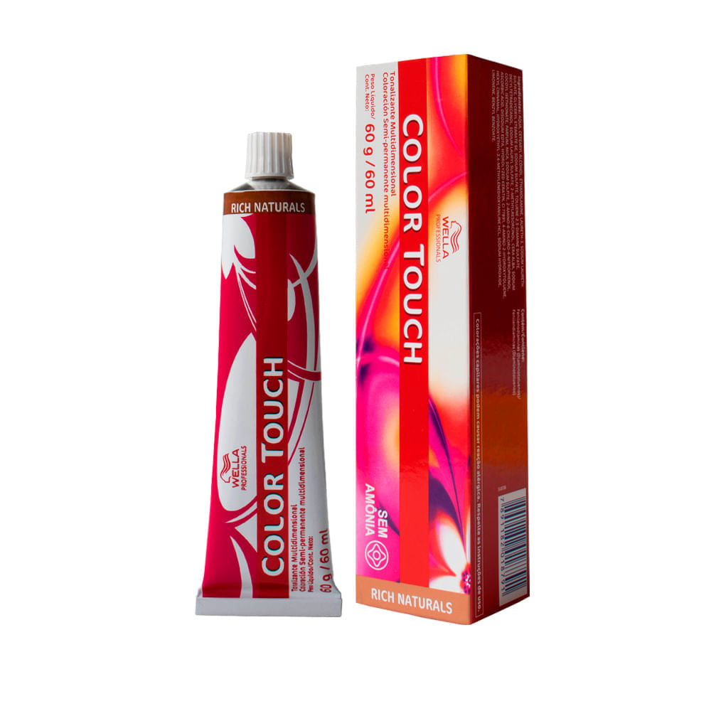 Tonalizante Wella Professionals Color Touch Rich Naturals 7/1 Louro Médio Acinzentado 60 g