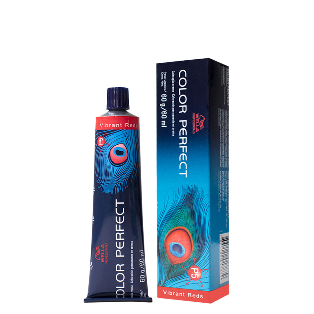 Coloração Wella Professionals Color Perfect Vibrant Reds 6/4 Louro Escuro Vermelho 60 ml