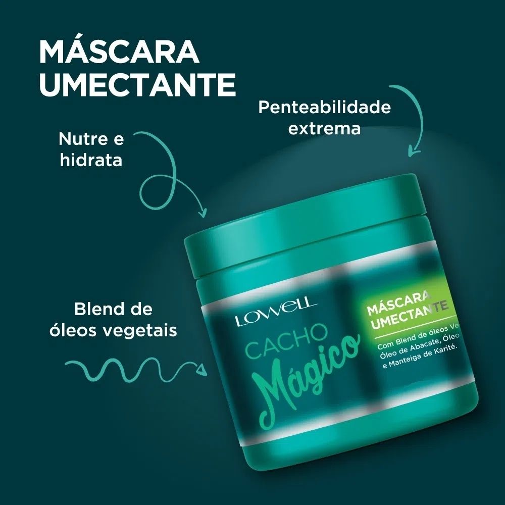 Lowell Cacho Mágico - Máscara Umectante 240g