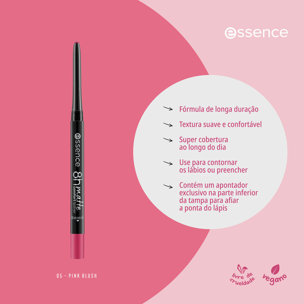 Essence 8h Matte Lápis Labial 05 Pink Blush 0,3 G