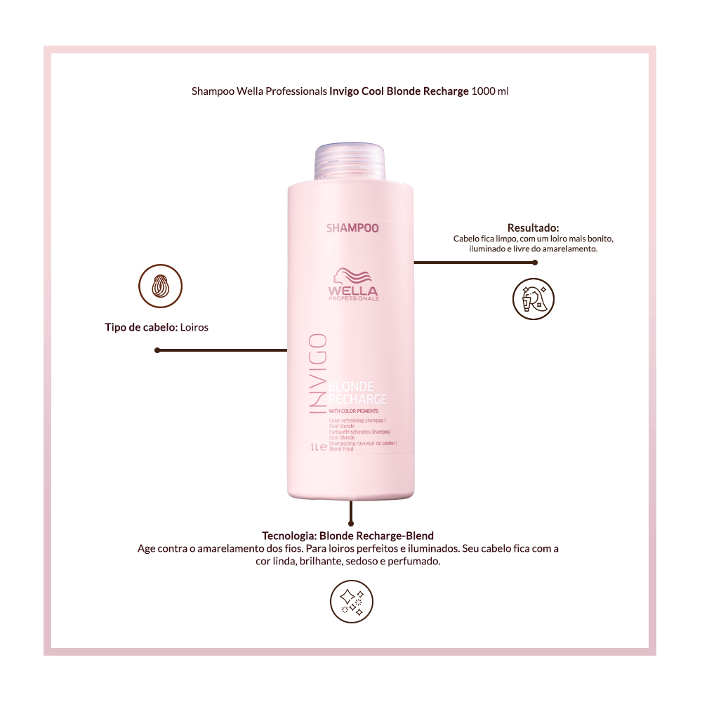 Shampoo Wella Professionals Invigo Cool Blonde Recharge 1L