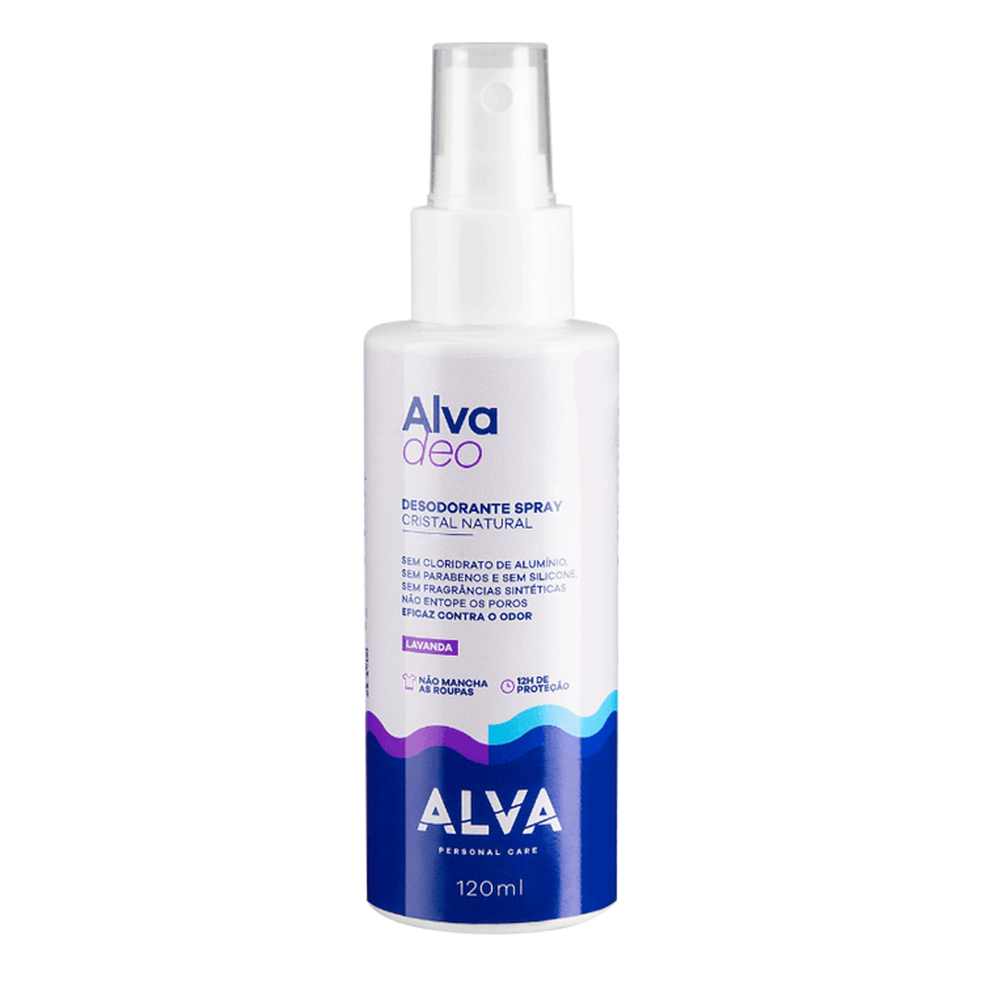 Alva Personal Care Cristal Natural Lavanda - Desodorante Spray Vegano 120ml