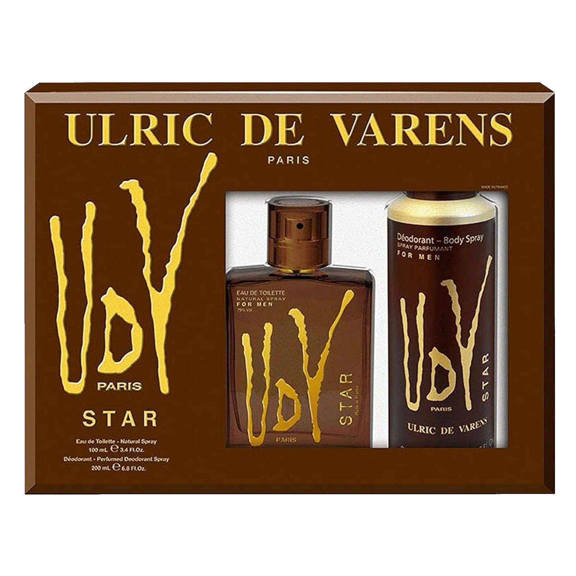 Kit Ulric De Varens Udv Star Eau de Toilette 100ml + Desodorante 200ml