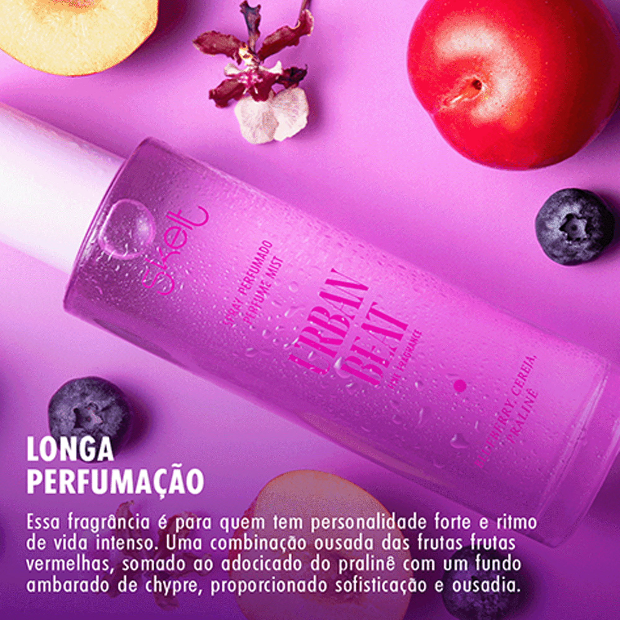 Body Splash Feminino Urban Beat Perfume Mist Skelt 100ml