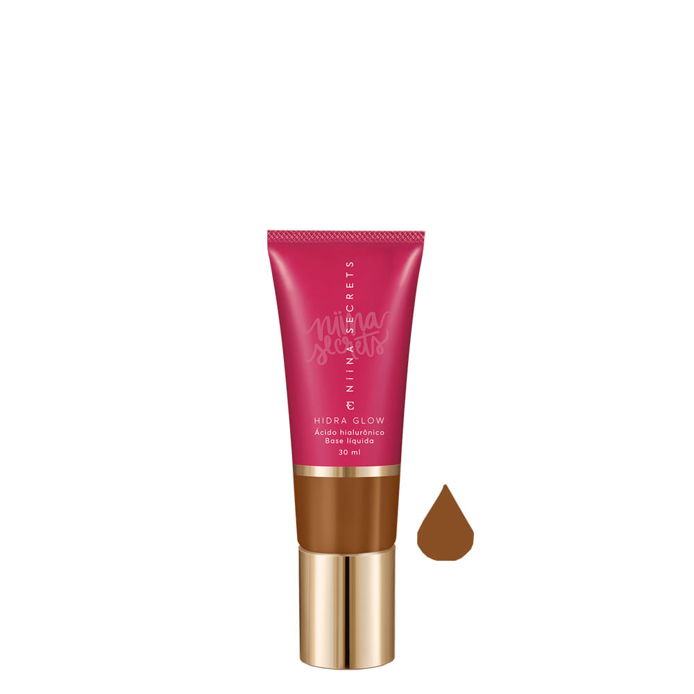 Base Líquida Natural Eudora Niina Secrets Hidra Glow 80 30 ml