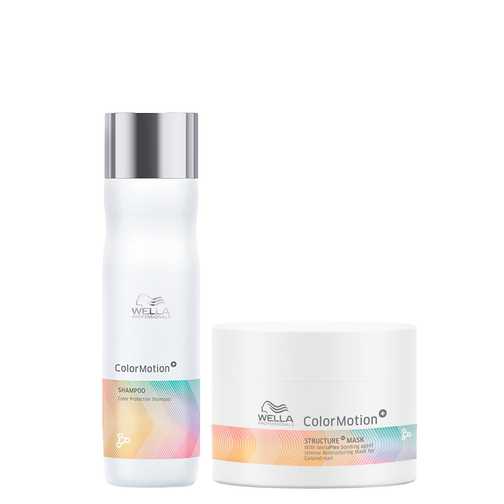 Kit Capilar Wella Professional Color Motion - Shampoo 250 Ml + Máscara 150 Ml