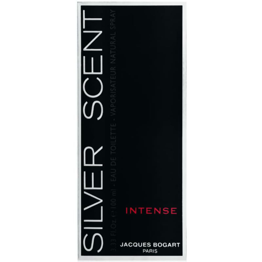 Perfume Masculino Jacques Bogart Silver Scent Intense Eau de Toilette 100ml