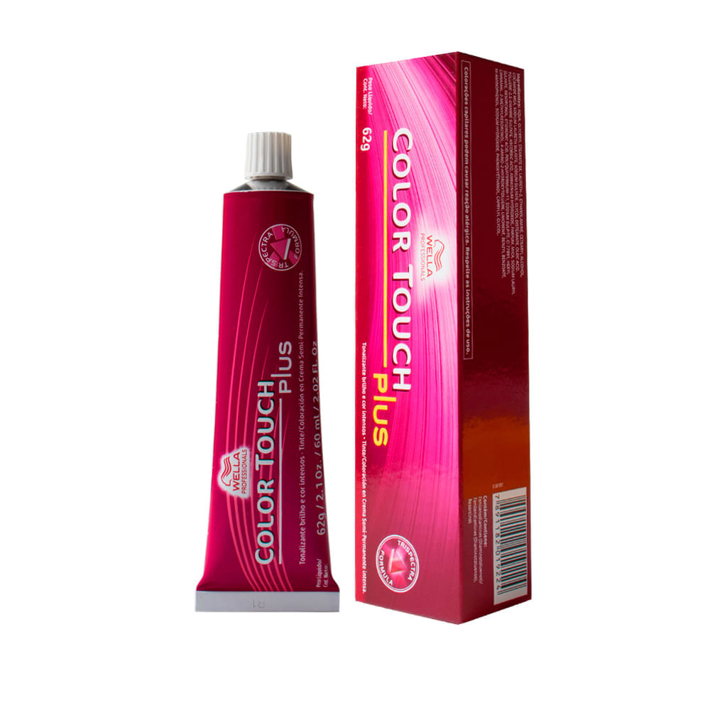 Tonalizante Wella Professionals Color Touch Plus 66/07 Louro Escuro Intenso Natural Marrom 60 g