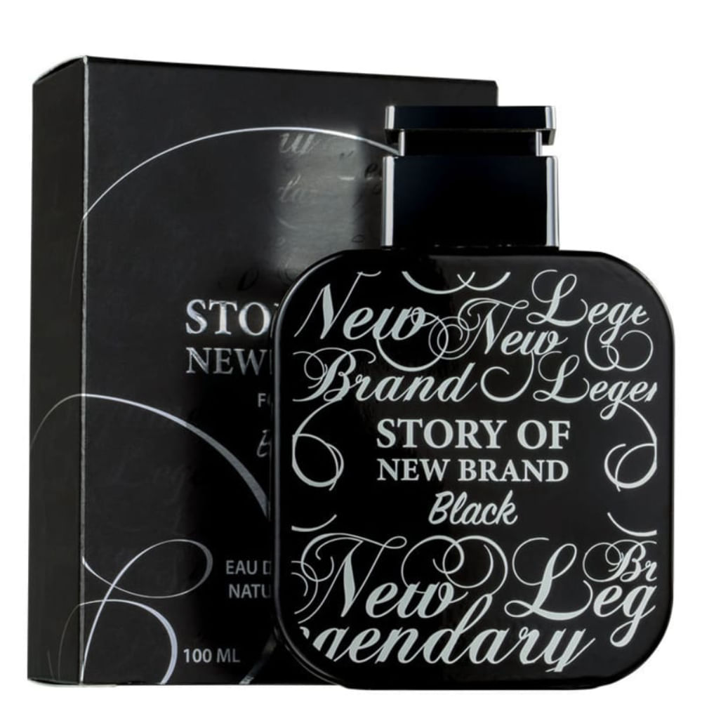 Perfume Masculino Story of Black New Brand Eau de Toilette 100ml