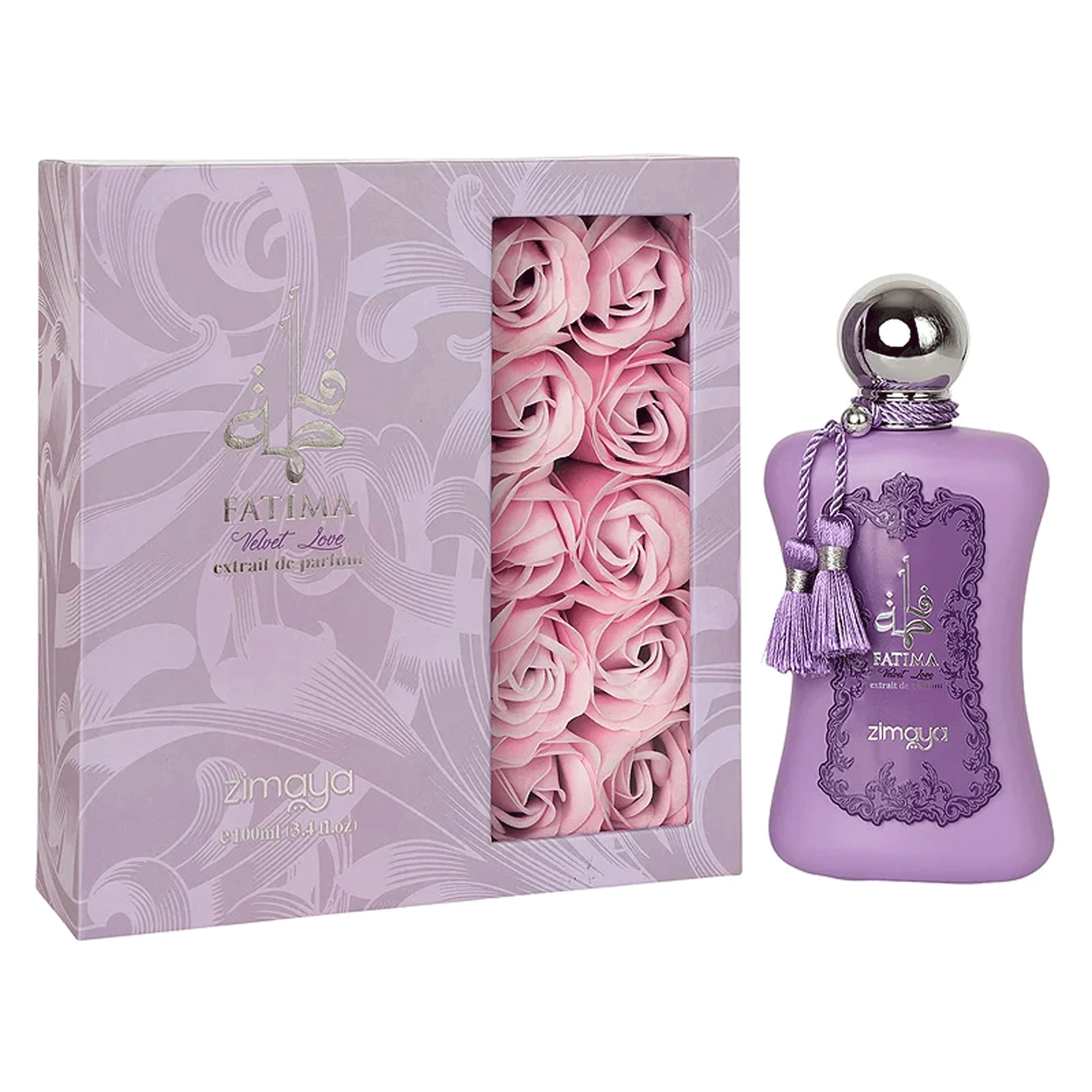 Perfume Feminino Fatima Velvet Love Zimaya Extrait de Parfum Afnan 100ml