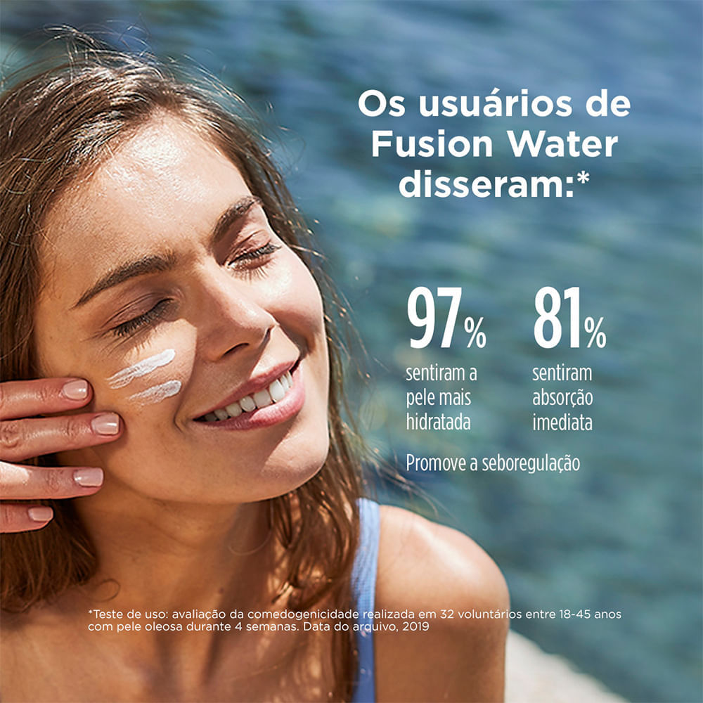 Protetor Solar Facial Isdin Fusion Water 5 Stars FPS 60 50 ml