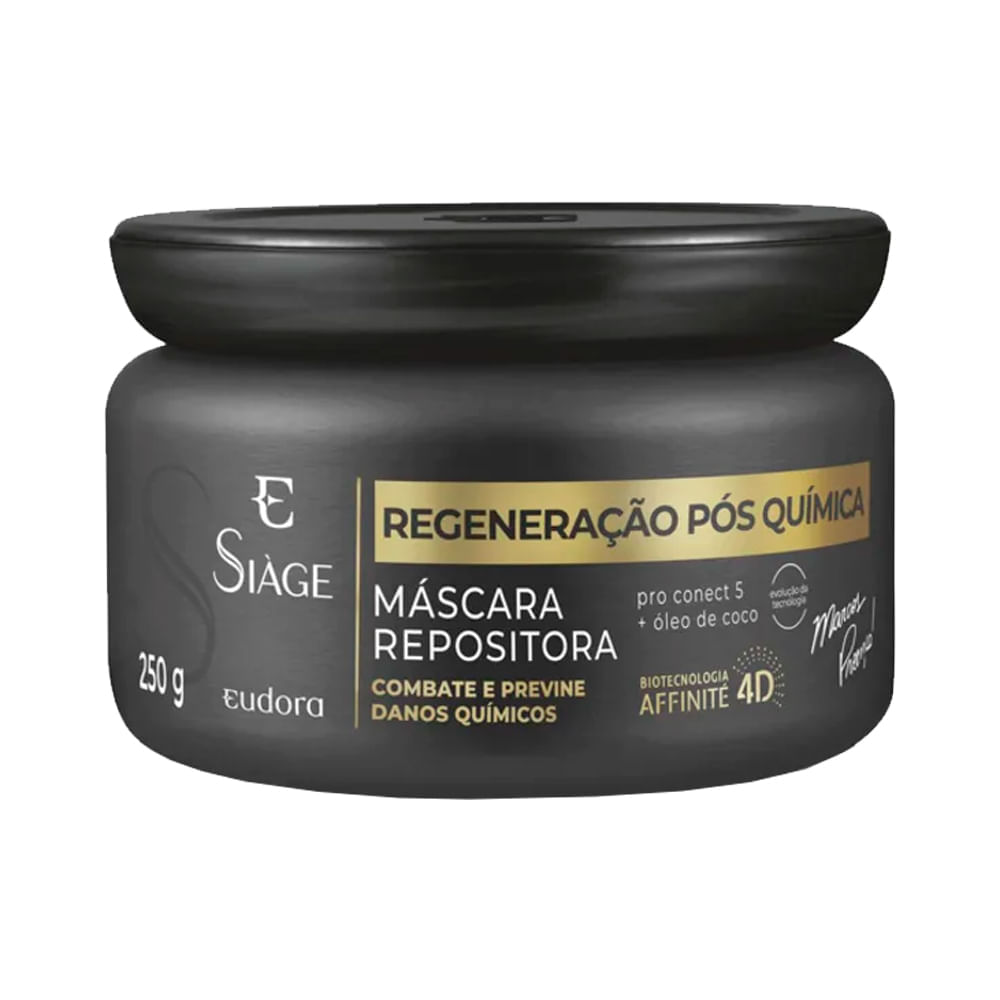 Máscara Repositora Eudora Siàge Regeneração Pós Química 4D 250 g