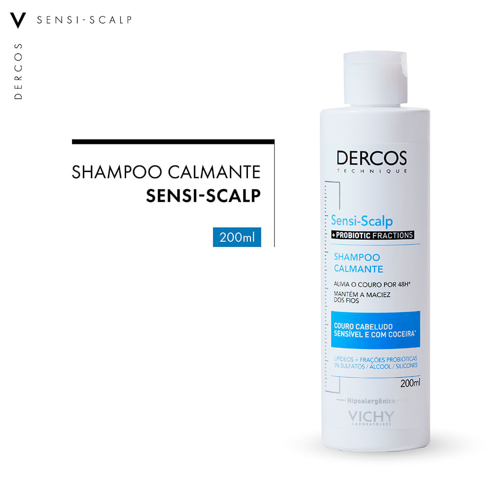 Shampoo Calmante Vichy Dercos Sensi- Scalp  200 ml