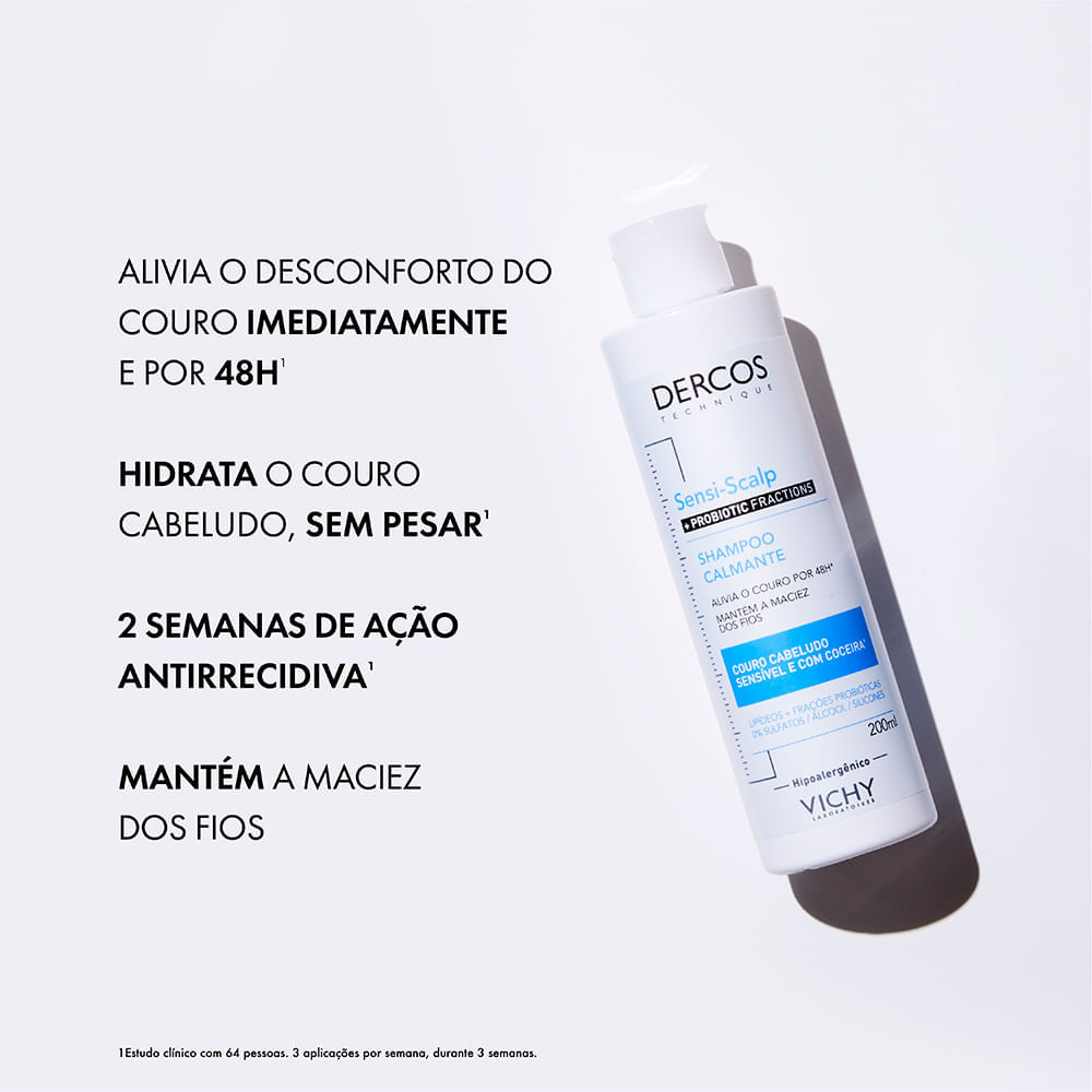 Shampoo Calmante Vichy Dercos Sensi- Scalp  200 ml