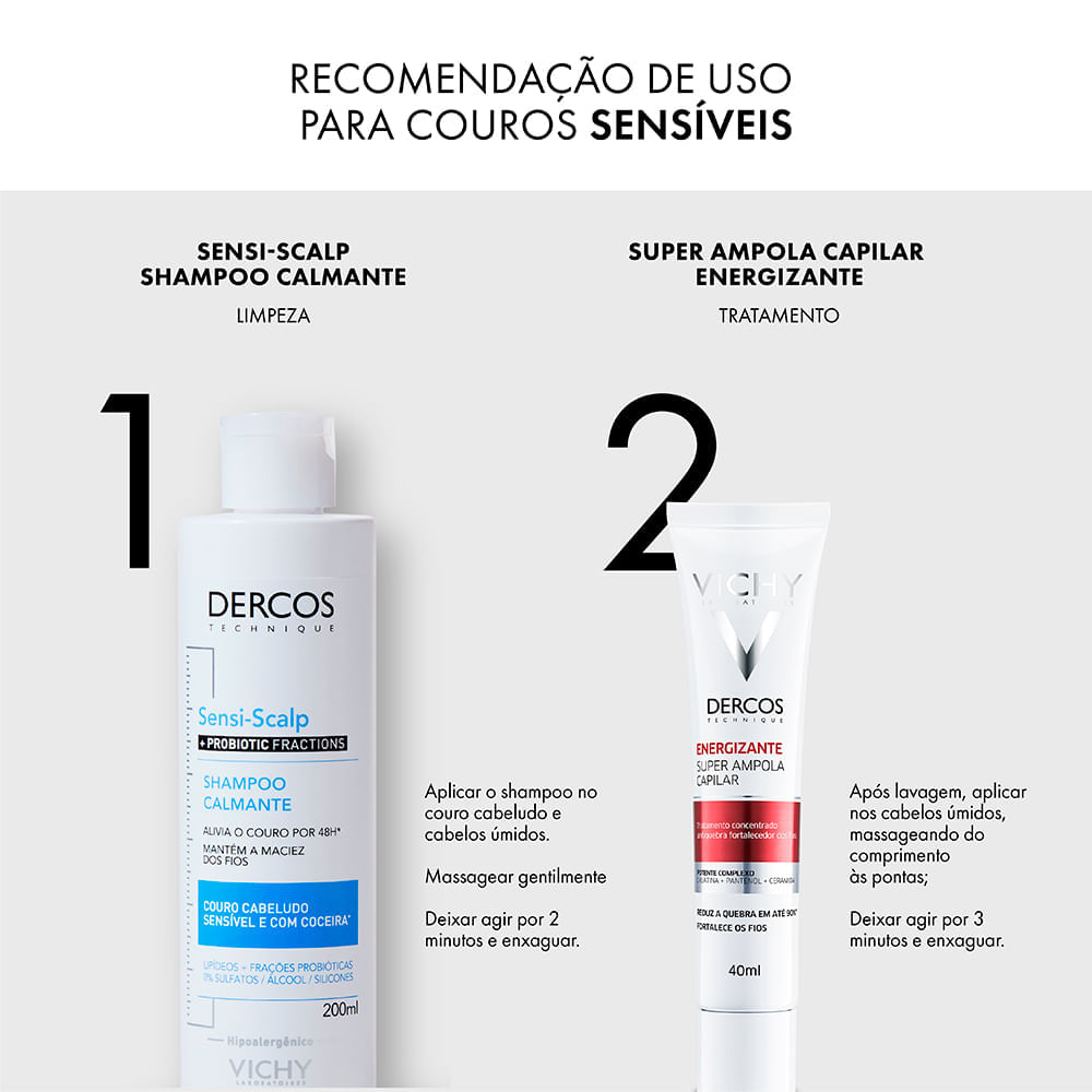 Shampoo Calmante Vichy Dercos Sensi- Scalp  200 ml