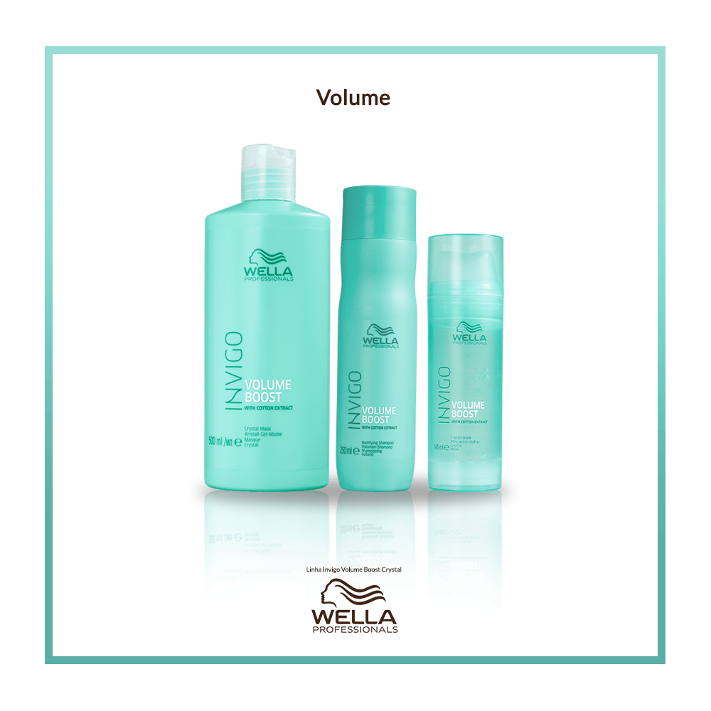 Máscara para Volume Wella Professionals Invigo Volume Boost Crystal 500 ml