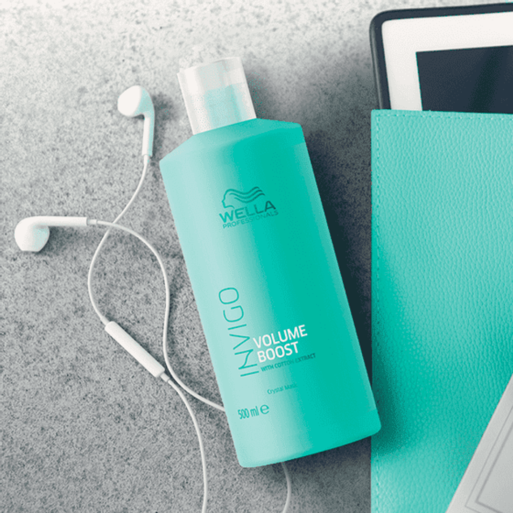 Máscara para Volume Wella Professionals Invigo Volume Boost Crystal 500 ml
