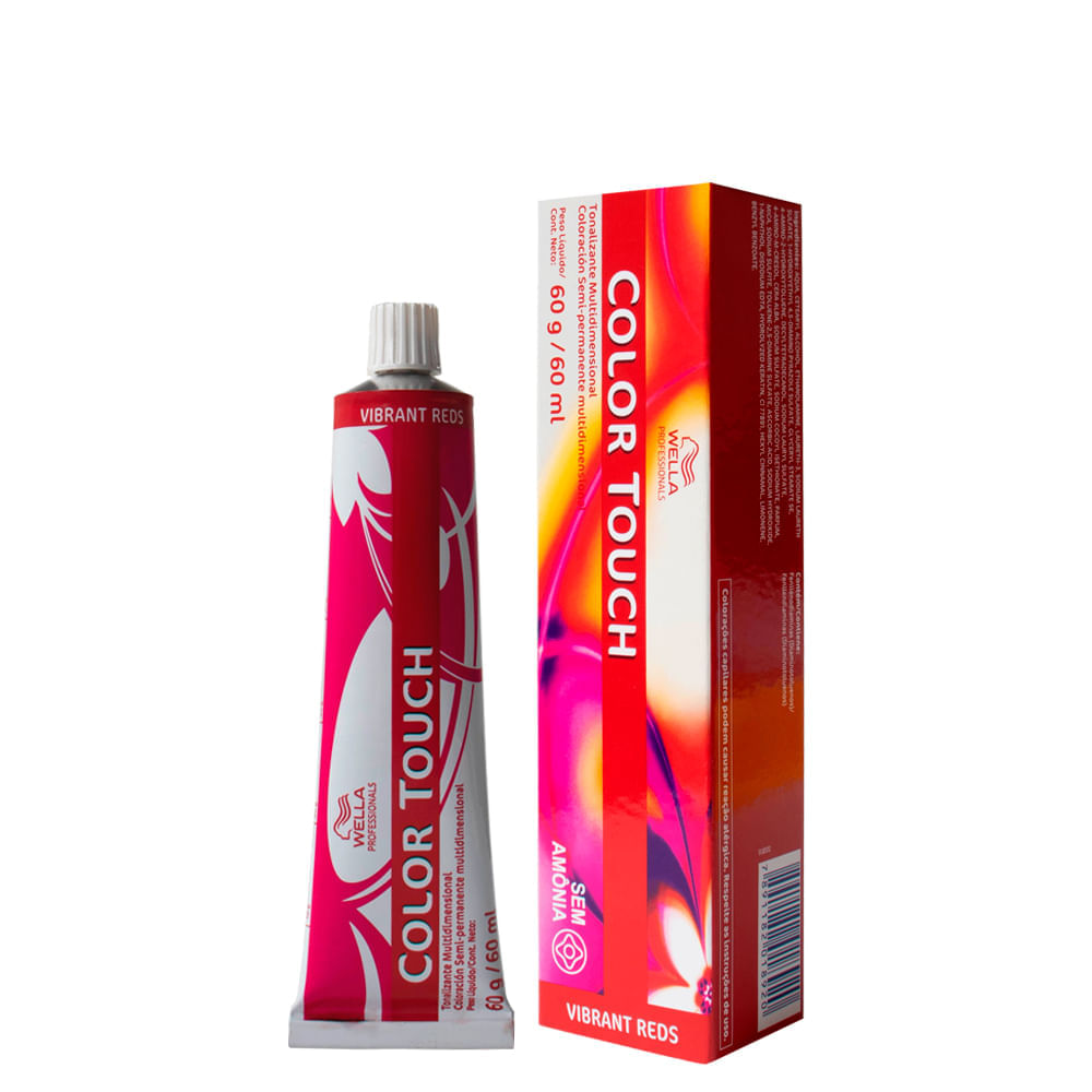 Tonalizante Wella Professionals Color Touch 66/45 Louro Escuro Intenso Vermelho Acaju 60 g