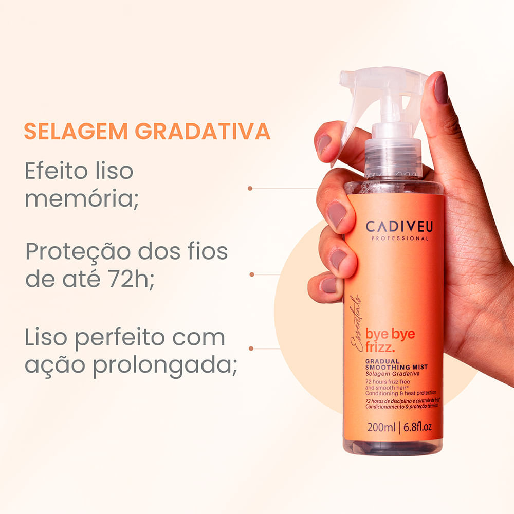 Leave-in Selagem Gradativa Cadiveu Essentials Bye Bye Frizz 200 ml
